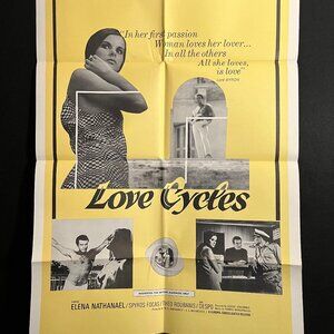 Love Cycles 1966 One Sheet Movie Poster Greek Bad Girl Lover
